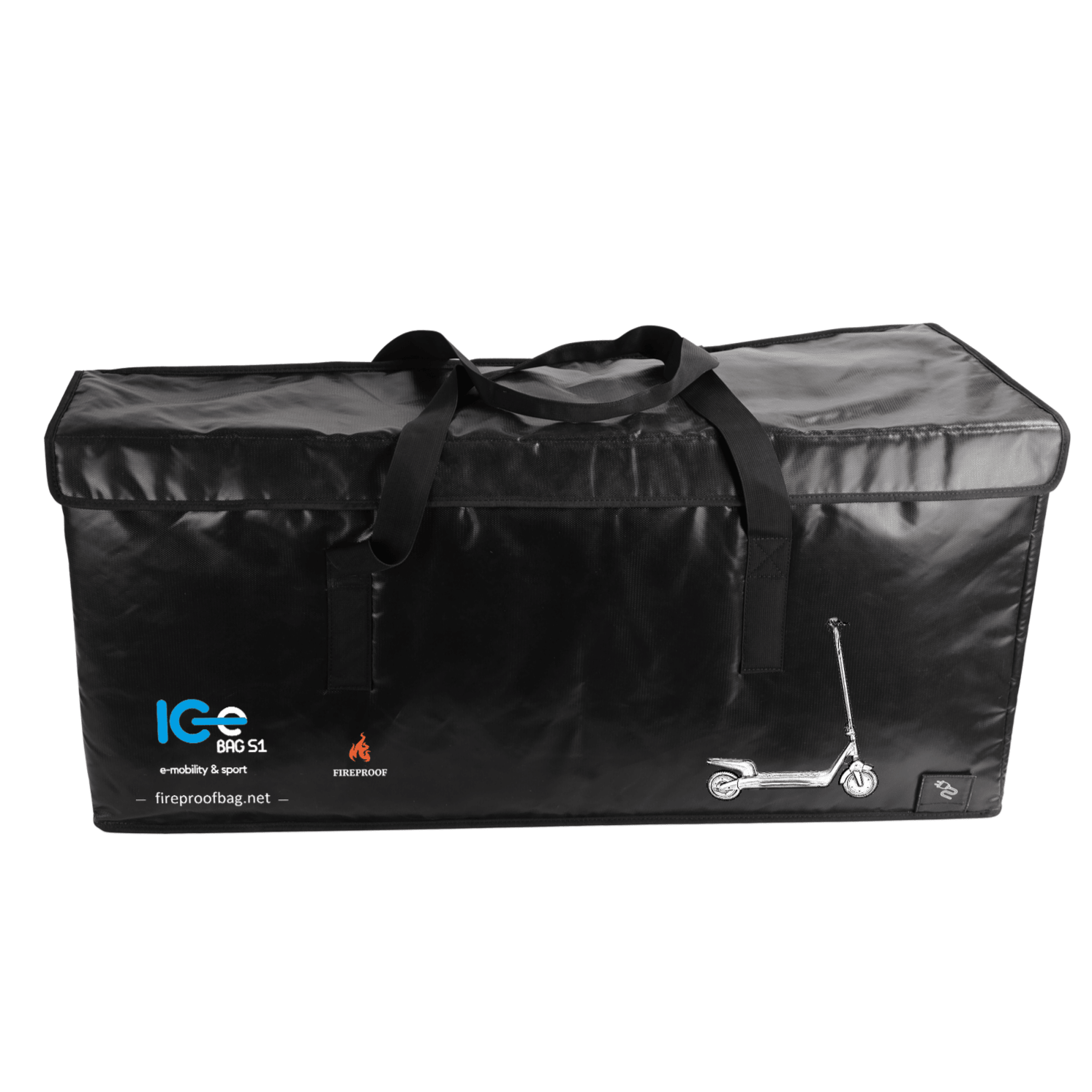Bolsa ignífuga ICe BAG S1 para patinete eléctrico, color negro