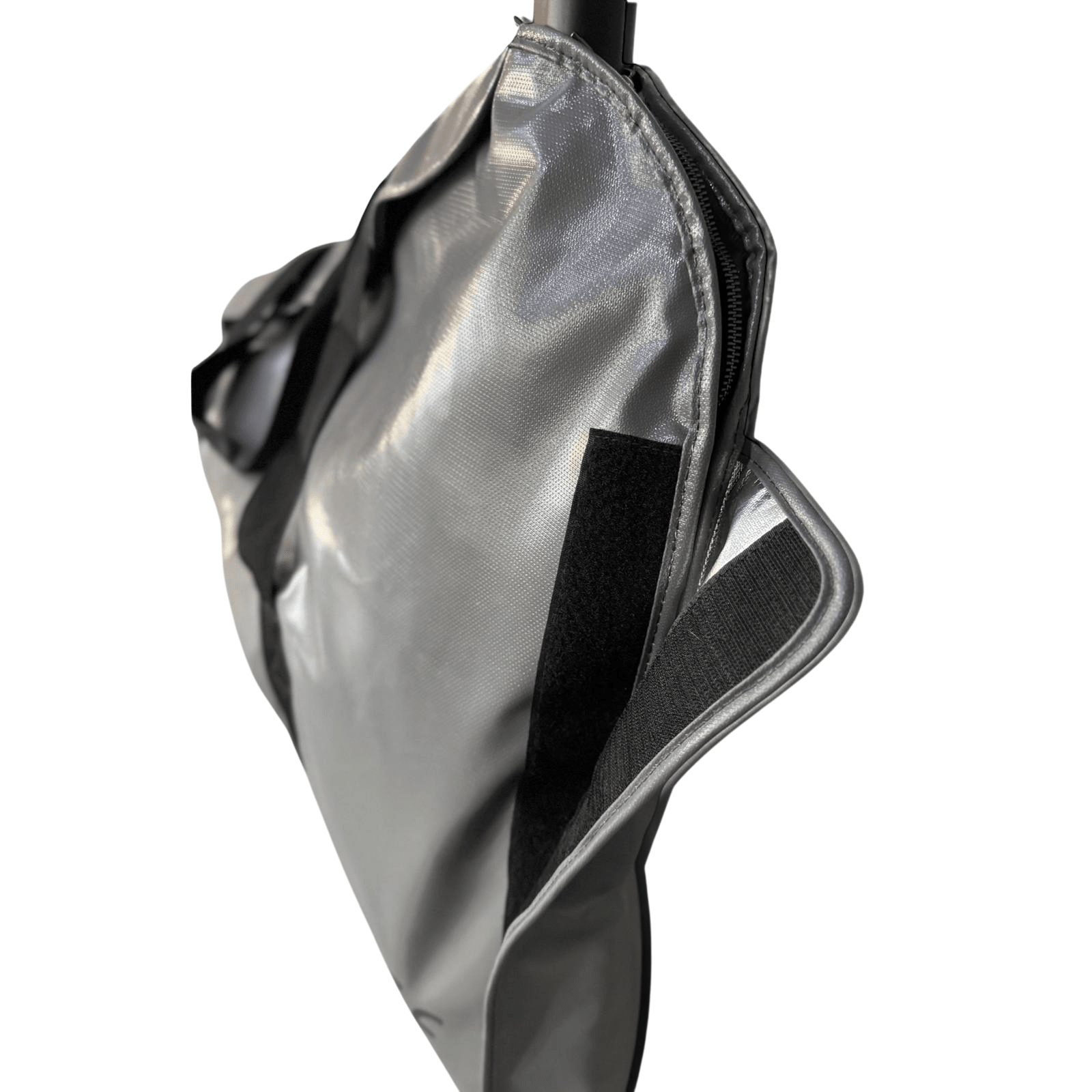 Bolsa ignífuga ICe BAG S3 detalle costuras reforzadas, materiales ignífugos