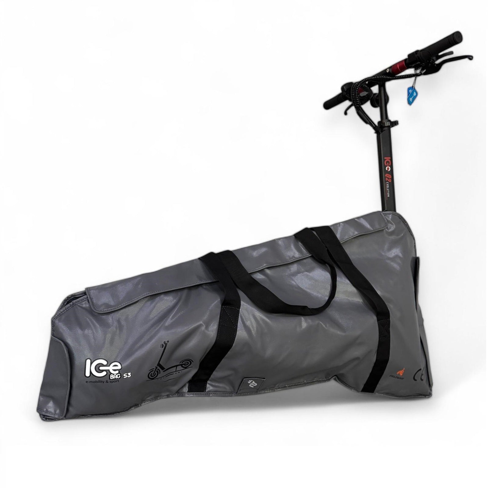 Bolsa ignífuga ICe BAG S3 transporte patinete eléctrico, no requiere plegado