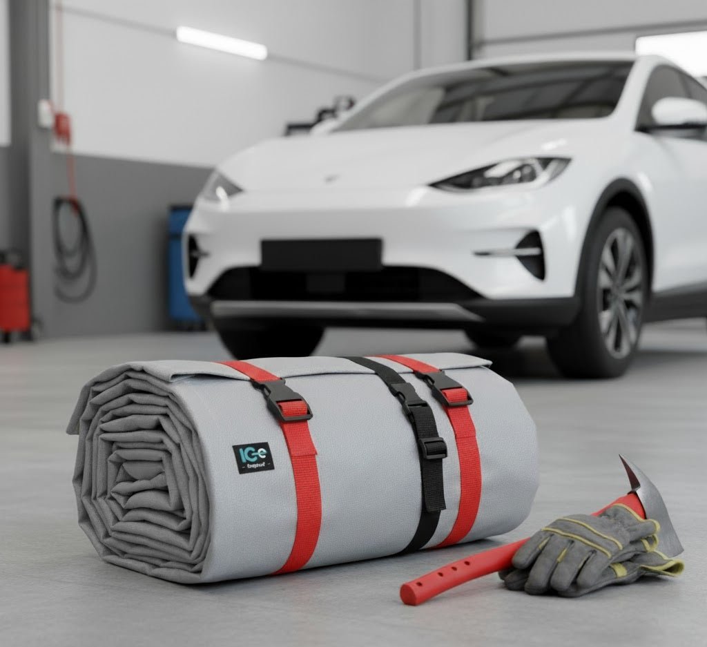 Mantas Ignífugas - ICe: Ultimate Fire Safety for E-Scooters and Batteries