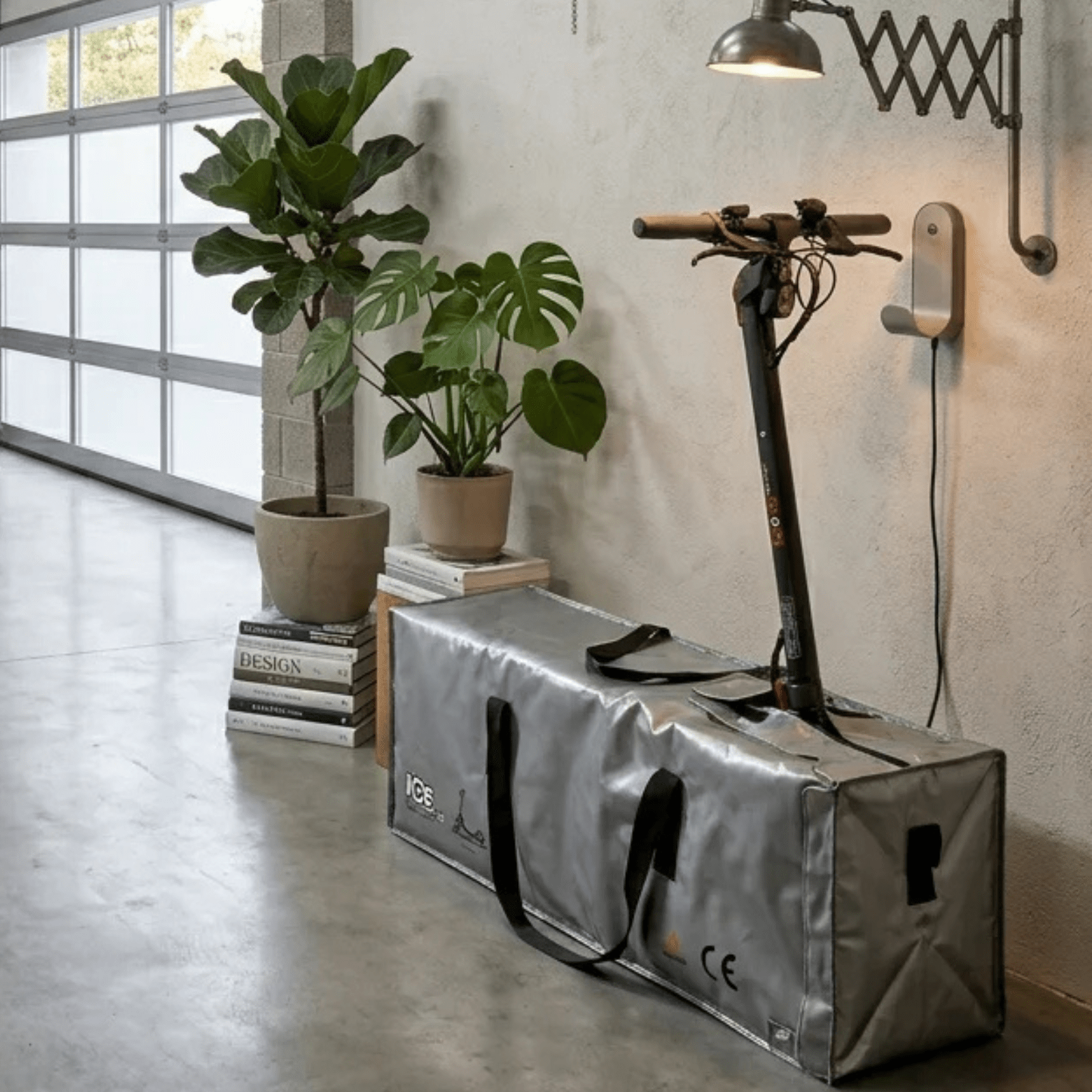 ICe BAG Garage Ignífugo - ICe: Ultimate Fire Safety for E-Scooters and Batteries