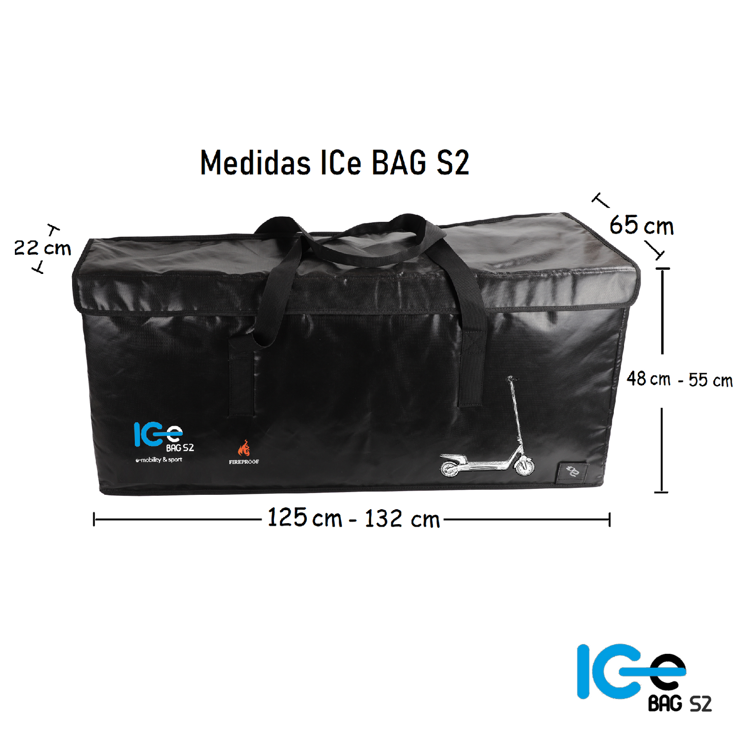 ICe BAG S2 Bolsa ignifuga anti incendios para patinetes eléctricos