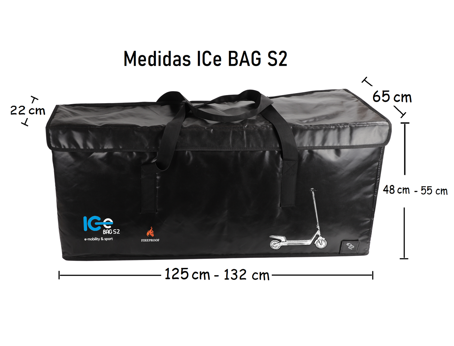 ICe BAG S2 Bolsa ignifuga anti incendios para patinetes eléctricos